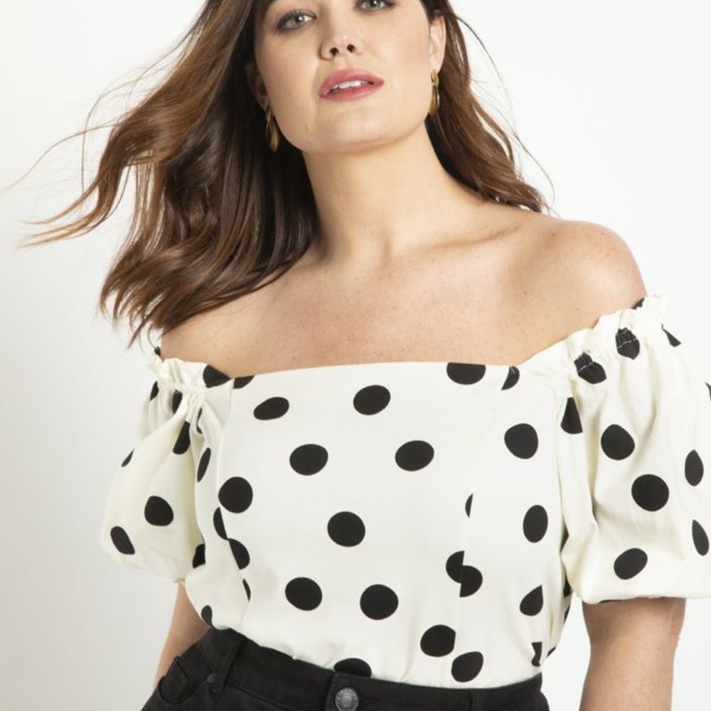 Eloquii brand new, never used, never washed - Square Neck Puff Sleeve Tee